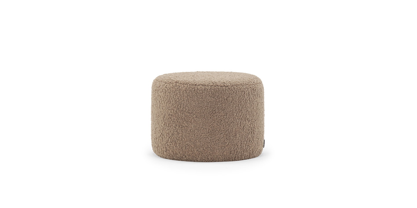No. 9 Hocker Beige - Glore Mole - SOFACOMPANY