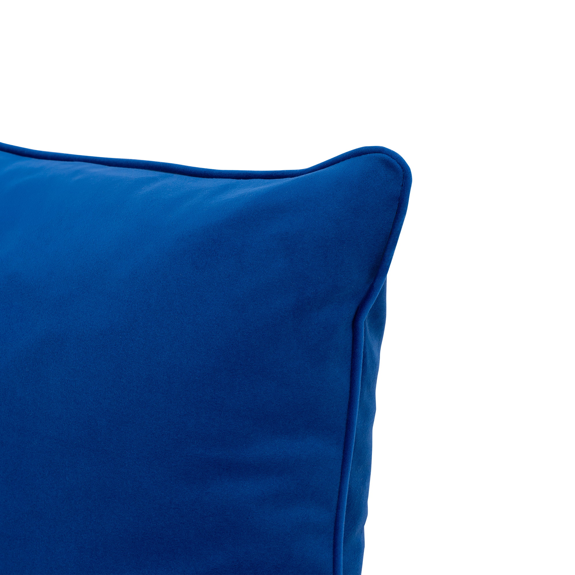 Posh, Kissen, 50x50, Blau, Velour Lux Blue