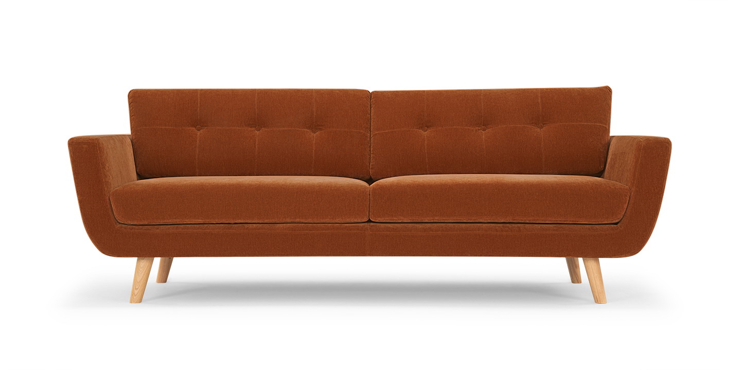 Vera, 3 personers sofa - Moss Rust (#407247)