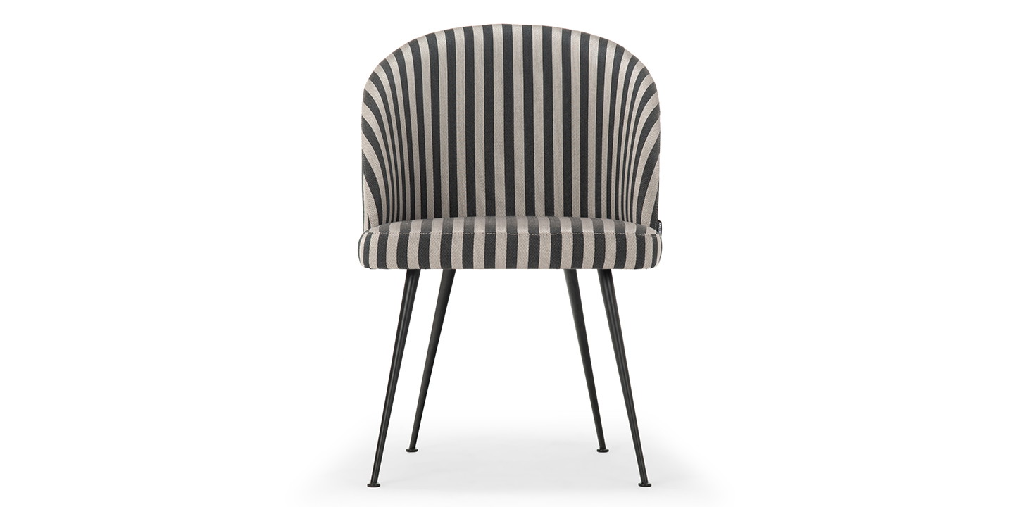 Holly, Spisebordsstol - Straight Latte Black (#403950)