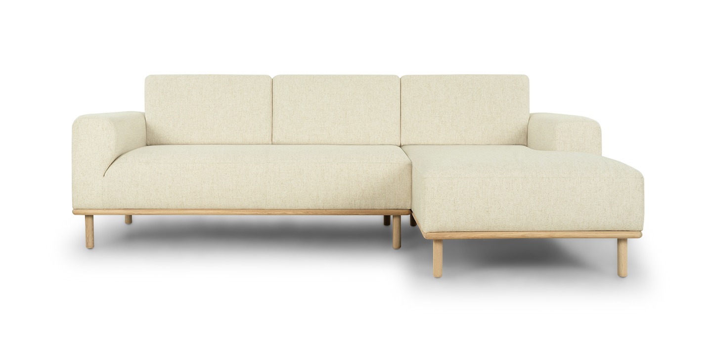 Vilmar, Sjeselongsofa høyre - Moonlight Sand (#414430)