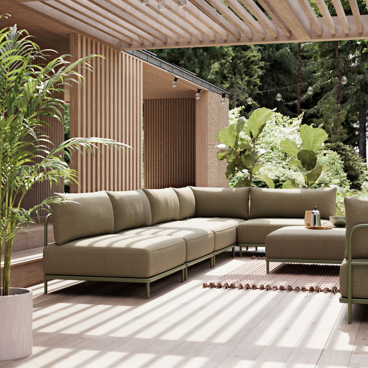 Vincent Outdoor, Eckmodul - Clary Sage Green (#411234)