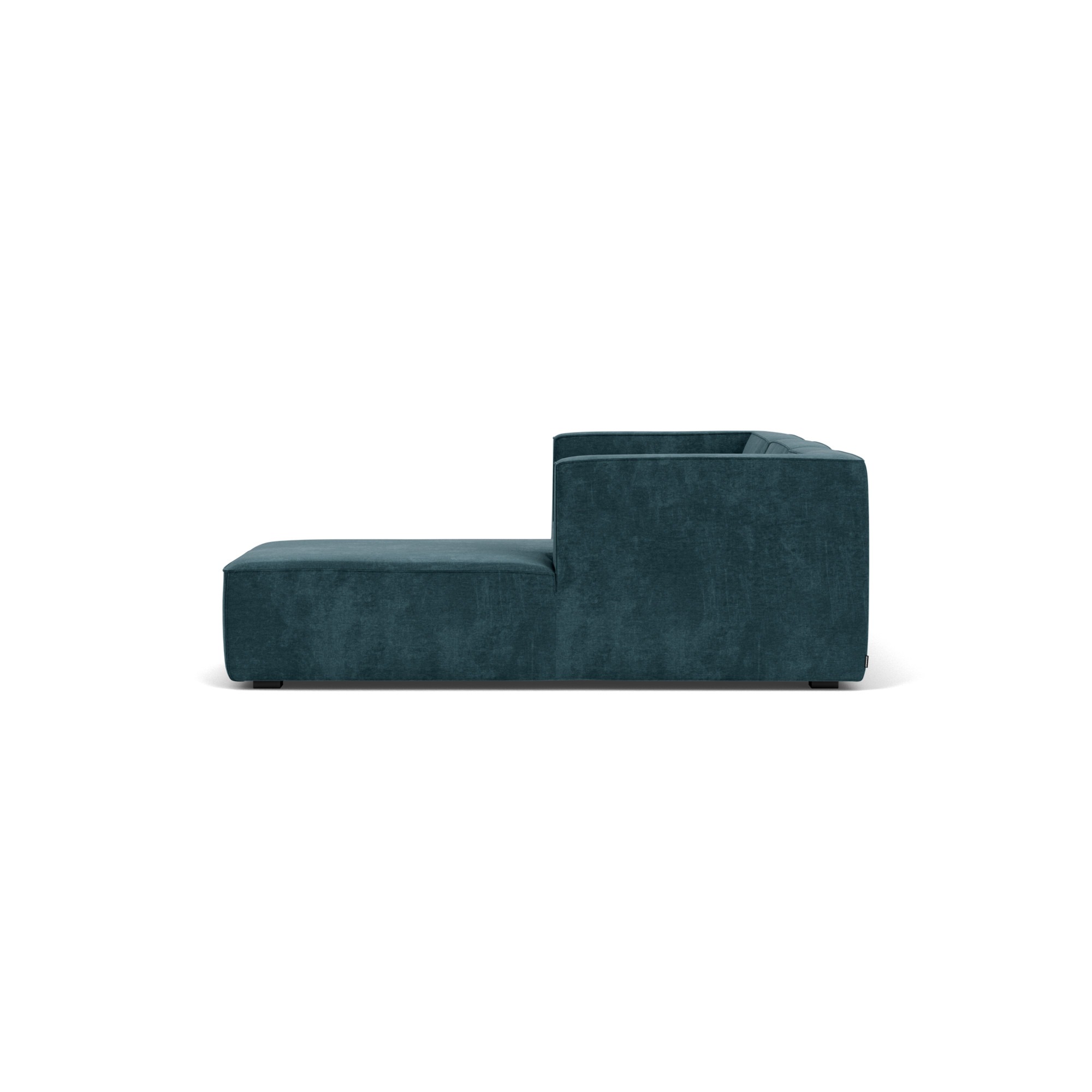Dane, 3,5-Sitzer Modulsofa mit Récamiere rechts - Danny Dusty Blue (#413188)
