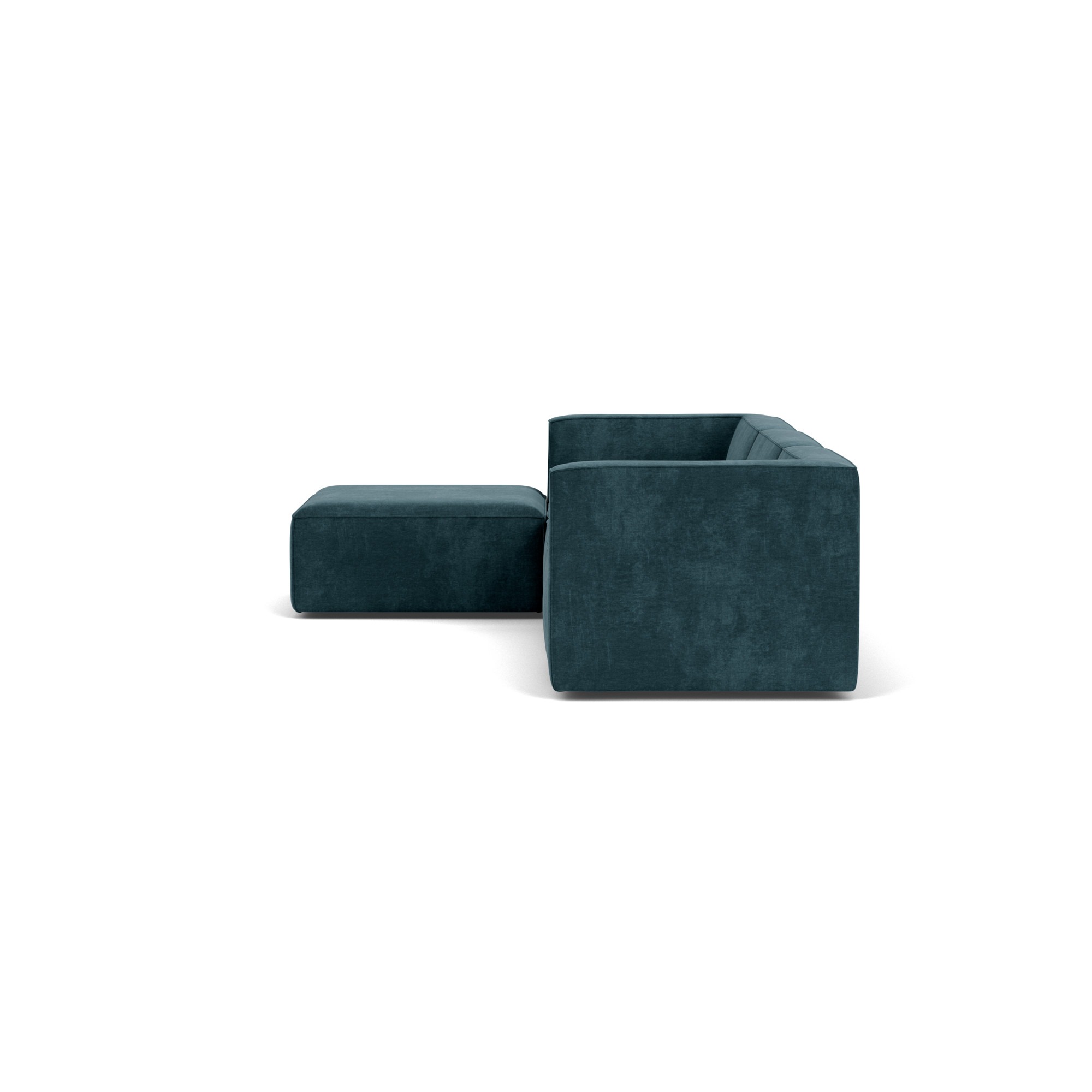 Dane, 3,5-personers modulsofa m/ fodskammel - Danny Dusty Blue (#413151)