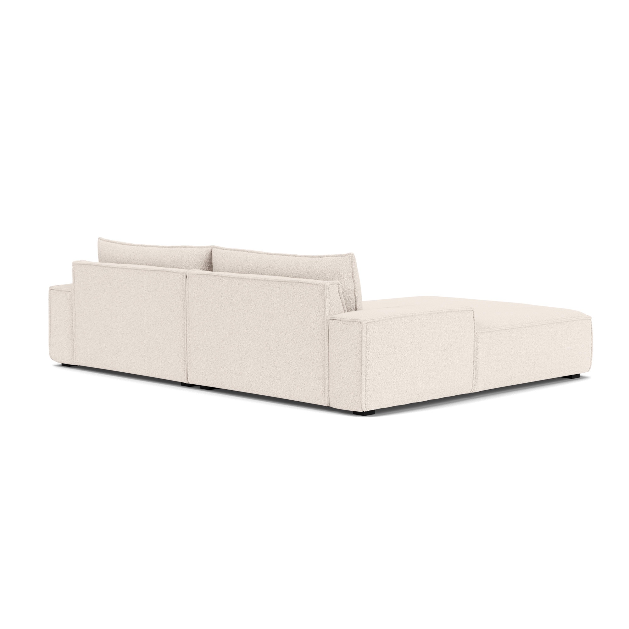 Daphne, 3,5-seter sjeselong venstre modulsofa - Maya Cream (#412768)