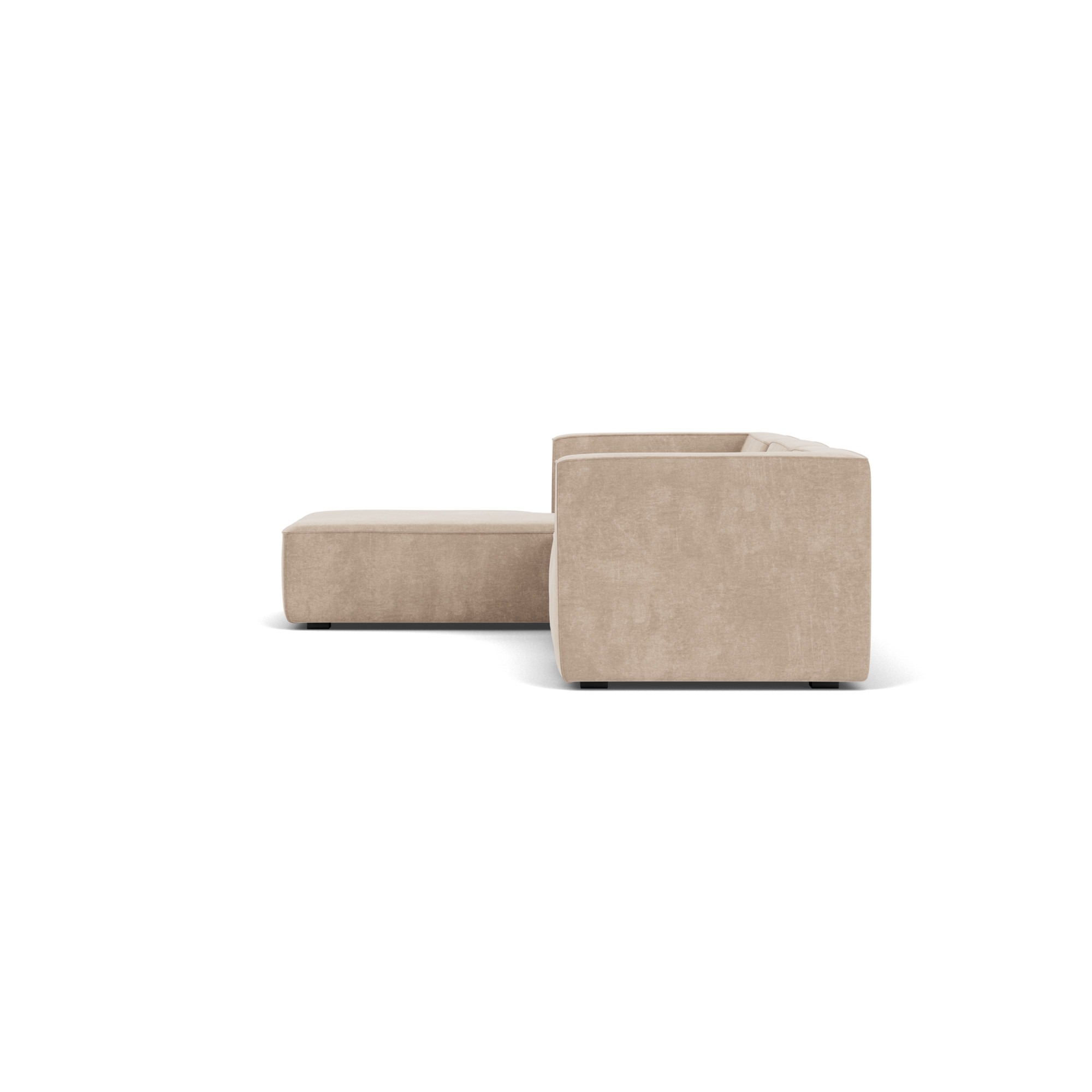 Dane, 3,5-Sitzer Modulsofa mit Récamiere links - Danny Cream (#412974)