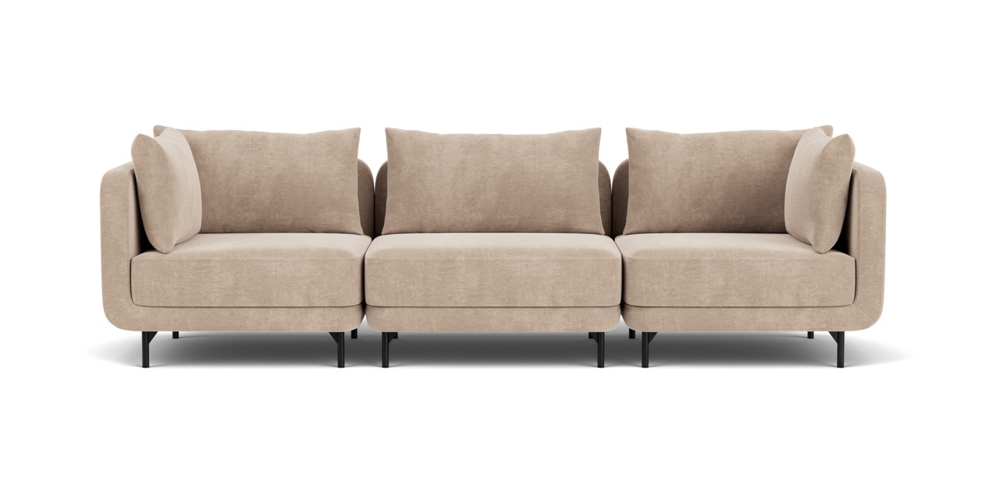 Maison, 3-Sitzer Modulsofa - Danny Cream (#414121)