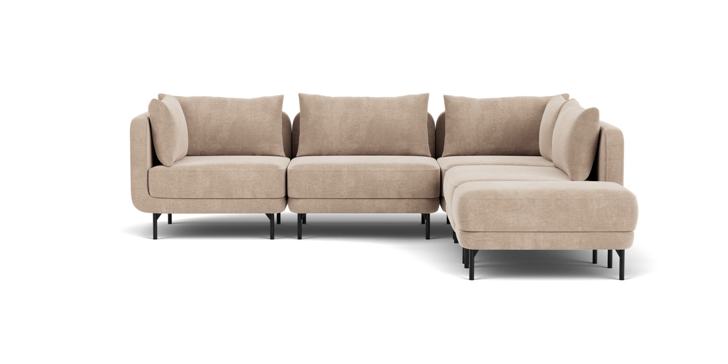 Maison, hörnmodulsoffa open-end, höger/vänster - Danny Cream (#414151)