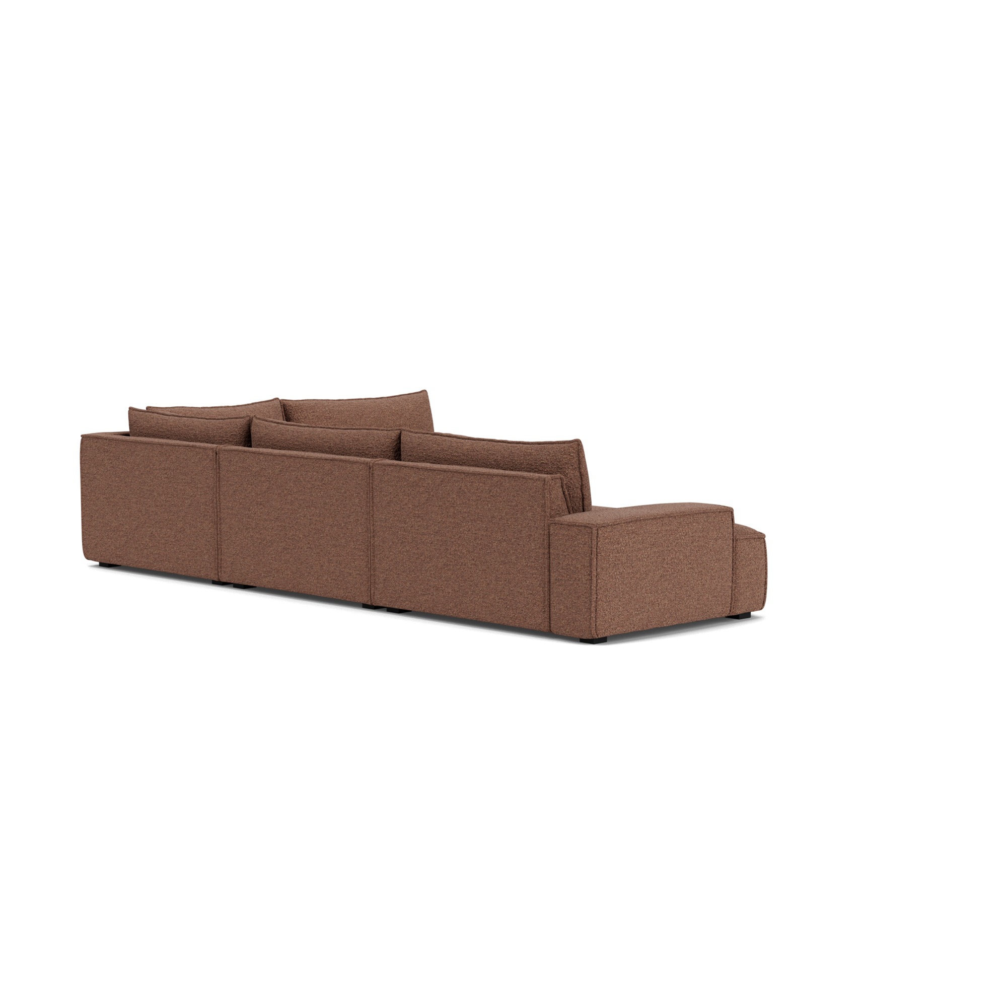 Rust Pibble Daphne, Canapé d’angle modulable, droite Brun - Pebble Rust - SOFACOMPANY