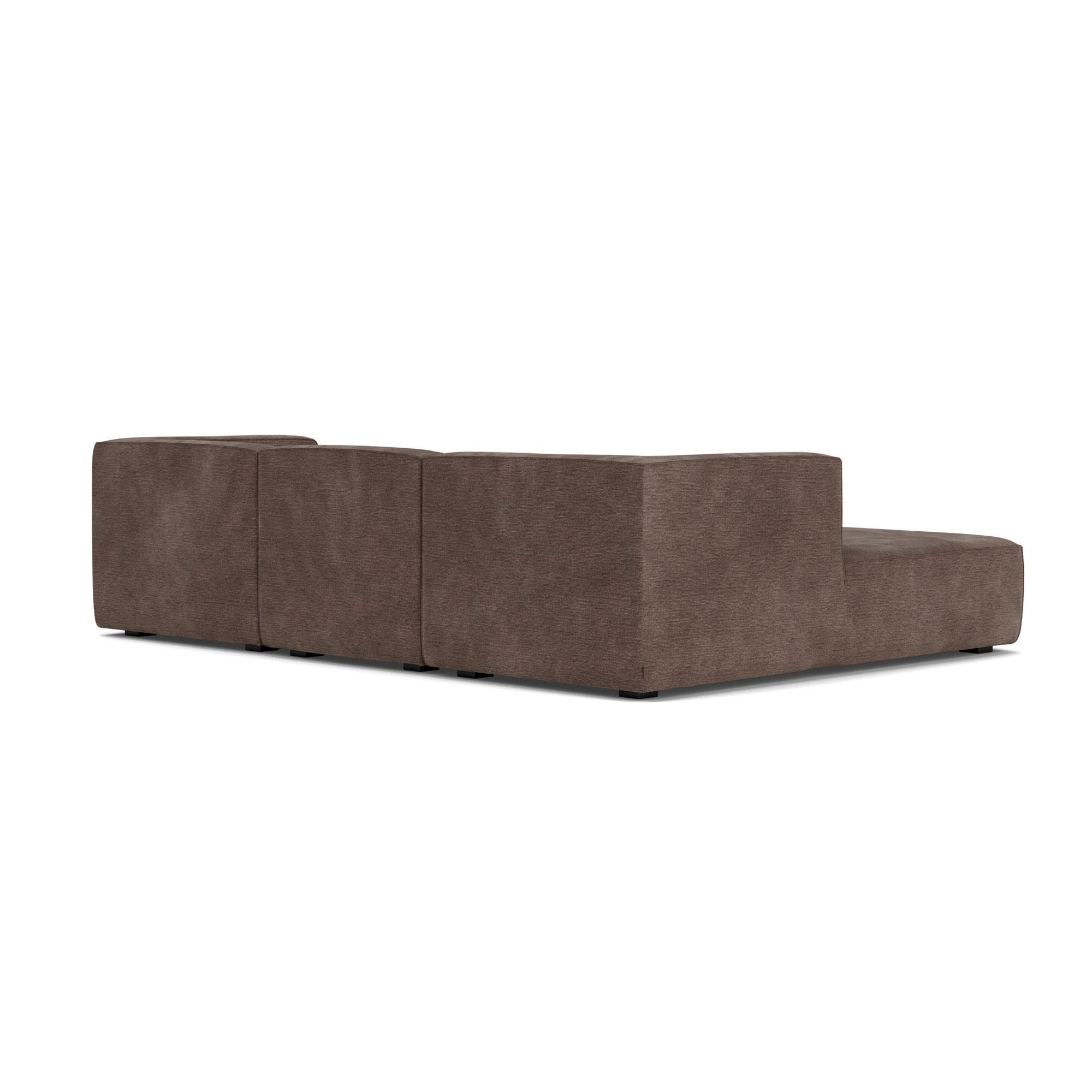 Dane, 3,5-Sitzer Modulsofa mit Récamiere links - Aulla cacao (#412987)