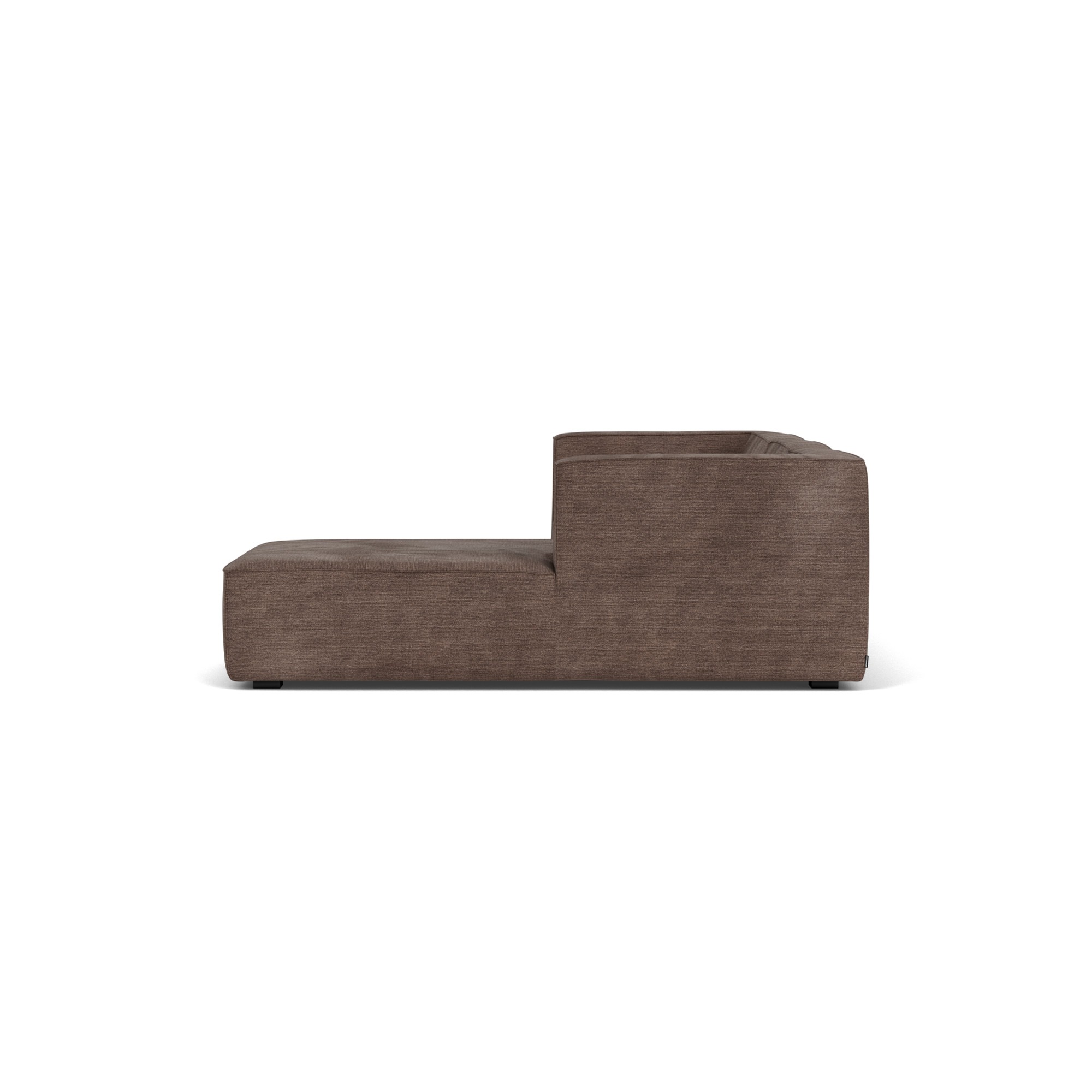 Dane, 3,5-Sitzer Modulsofa mit Récamiere rechts - Aulla cacao (#413252)
