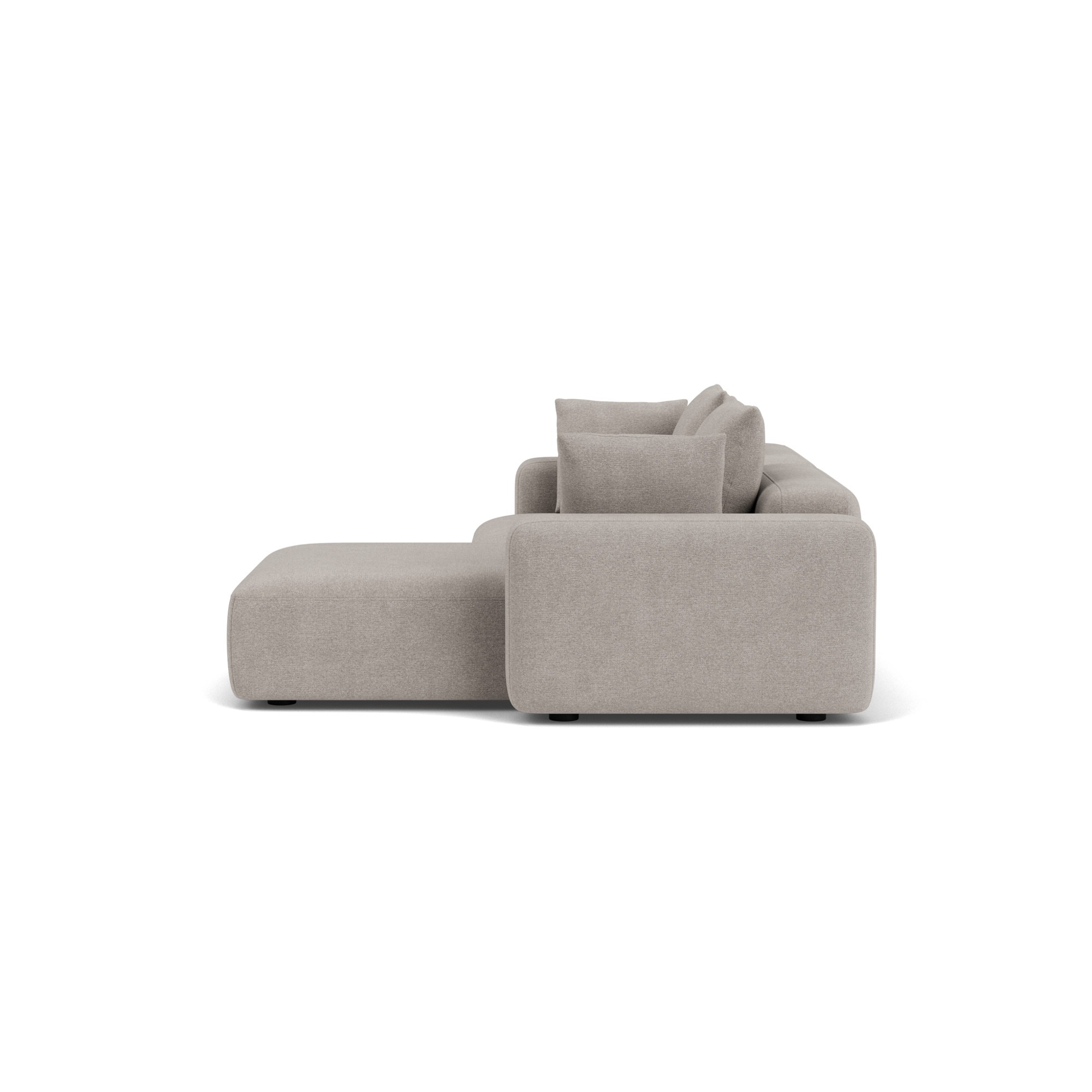 Hailey, 3,5-Sitzer Modulsofa mit Récamiere rechts - Impression Greige (#415485)