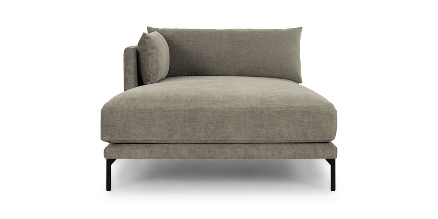 Vincent, Récamiere, links Grün - Planet Grey Green - SOFACOMPANY