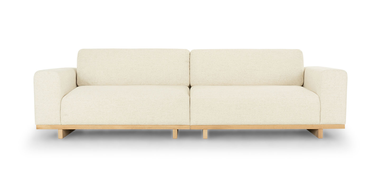 Aya, 3,5 personers sofa - Moonlight Sand (#409861)