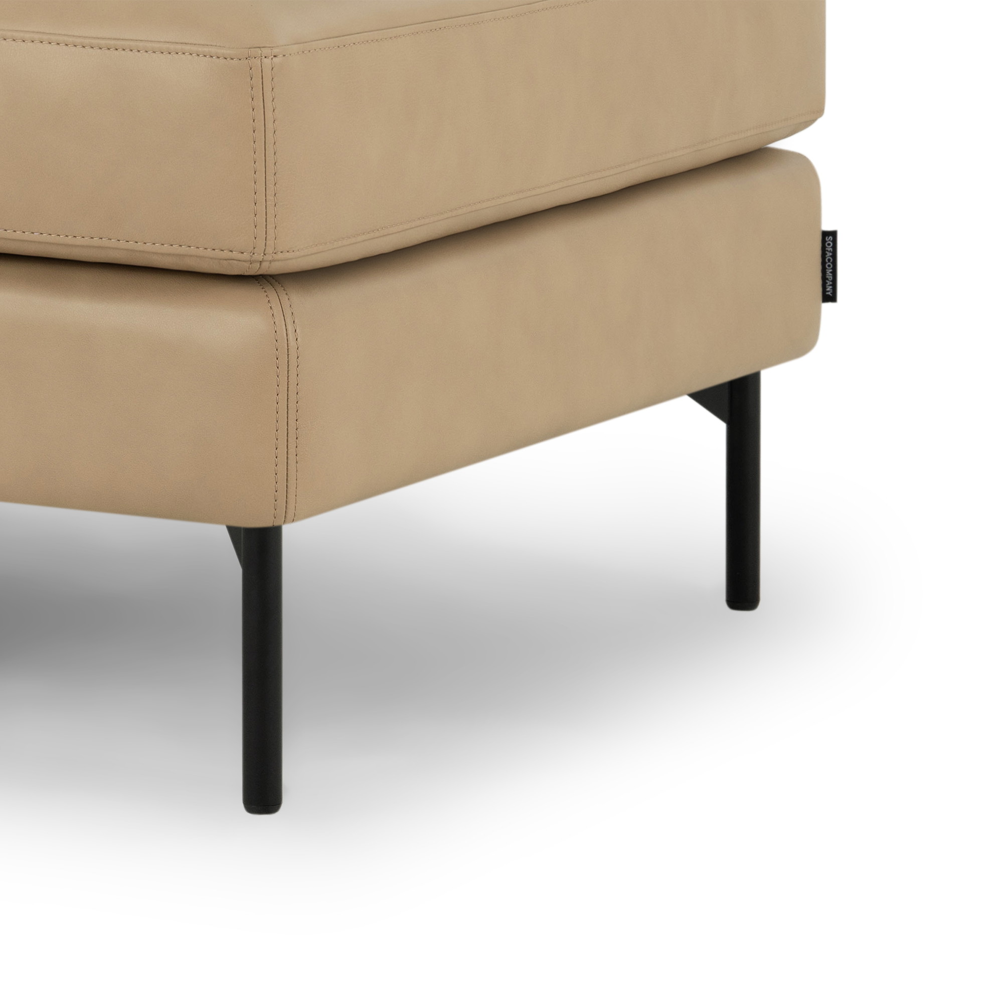 Noa, Fußhocker - Soffy Beige (#411713)