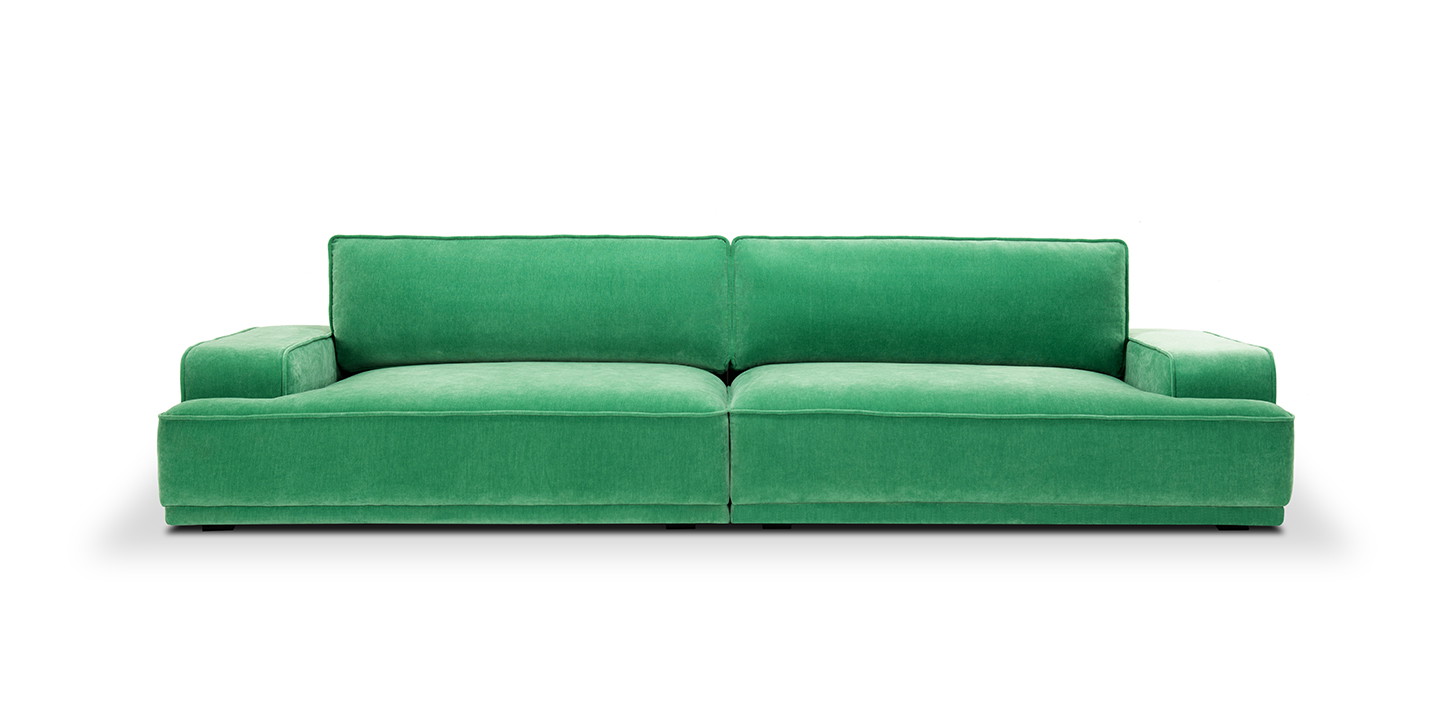 Leonora, 3,5 personers sofa - Moss Grass Green (#404308)
