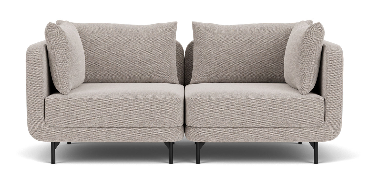 Maison, 2-Sitzer Modulsofa - Agnes Brown (#416728)