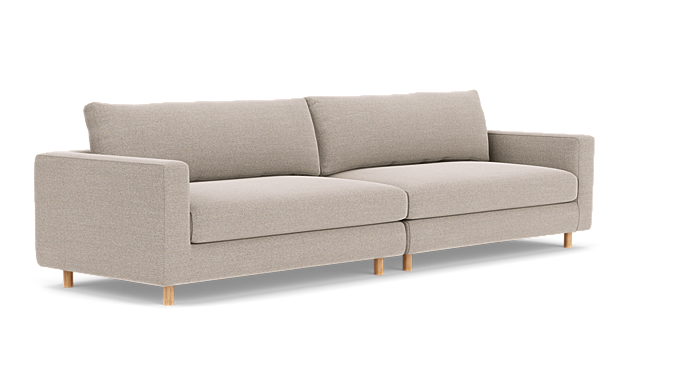 Douglas, 4 personers sofa - Agnes Brown (#405693)