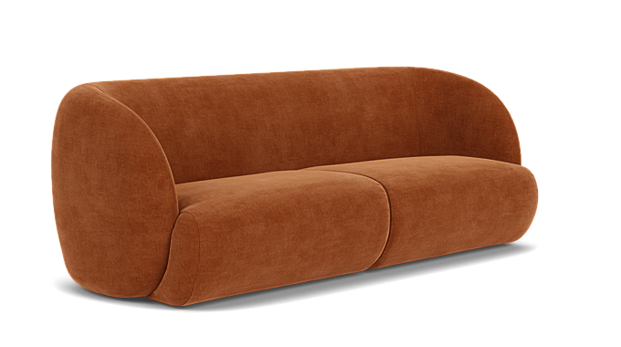 Paula, 3 personers sofa - Moss Rust (#405779)