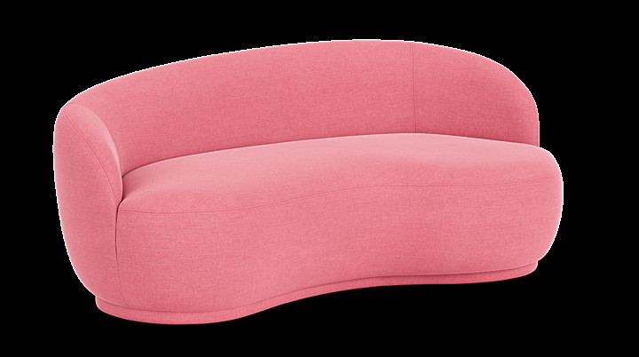 Rose, 2,5 personers sofa højre - Firenze Bubble Gum (#405847)