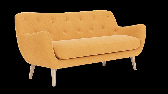 Herman, 3 personers sofa - Sunday Curry (#405875)