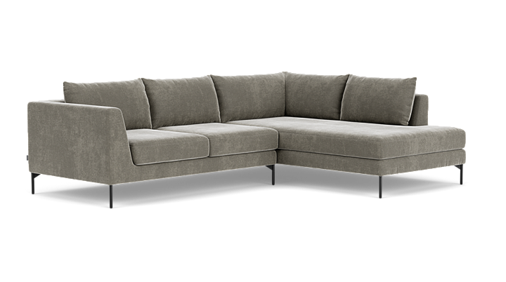 Noa, Hjørnesofa højre - Planet Grey Green (#405906)
