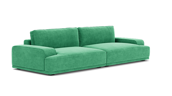 Leonora, 3,5 personers sofa - Moss Grass Green (#405978)