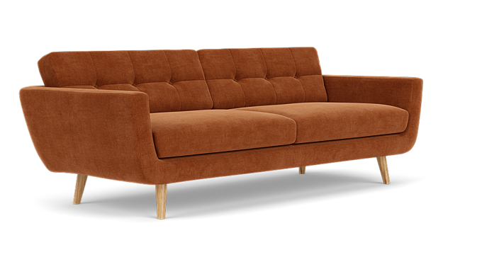 Vera, 3 personers sofa - Moss Rust (#406749)