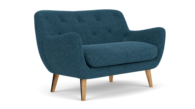 Herman, 2 personers sofa - Olena Midnight Blue (#406750)