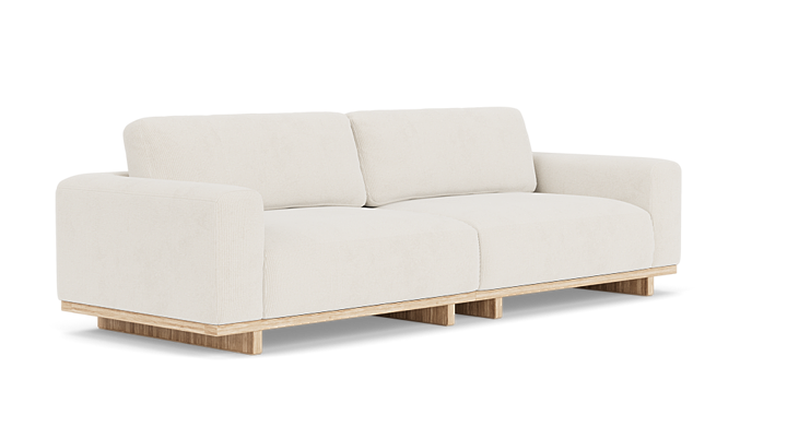 WOOD, ein cleveres Cabrio-Sofa mit großen Kissen: eine belohnte Innovation