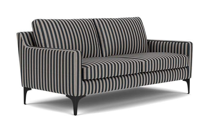 Anna, 2er Sofa - Straight Latte Black (#410725)