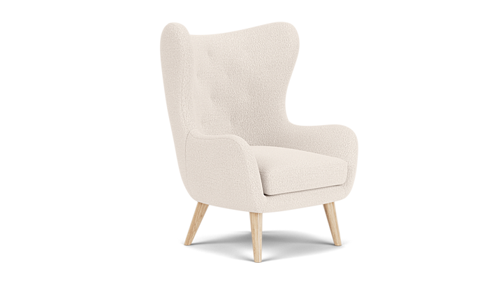 Paul, Chair, Maya Cream,Oak Soap, E, 22 cm - Maya Cream (#411339)