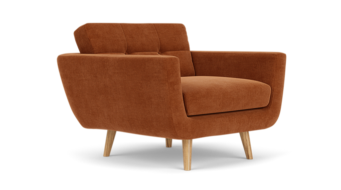 Vera, Chair, Moss Rust,Oak, A, 17 cm - Moss Rust (#411734)