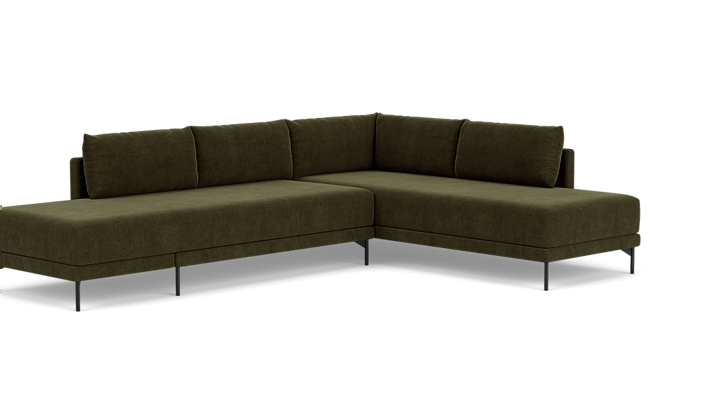 Vivica, Bäddsoffa, höger - Moss Olive (#411735)