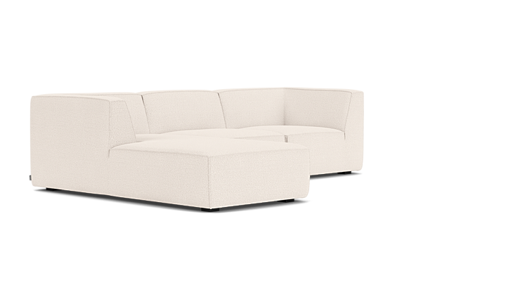 Dane, 3,5-Sitzer Modulsofa mit Récamiere links - Maya Cream (#412584)