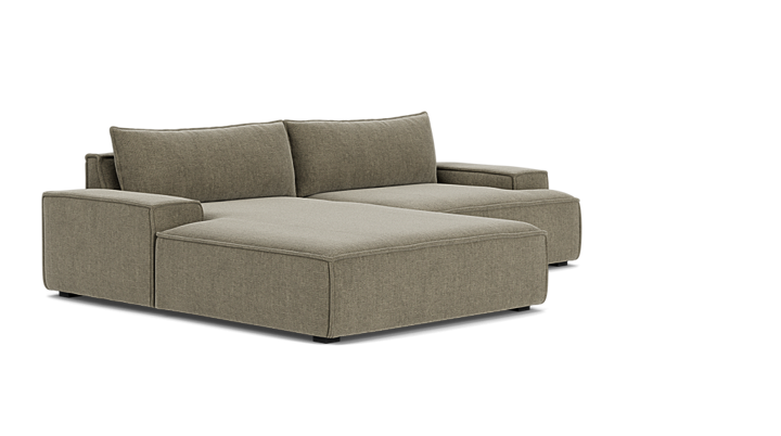 Daphne, 3,5-Sitzer Modulsofa mit Récamiere links - Free Sage (#412607)