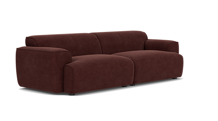 Greta, 3 personers sofa - Moss Burgundy (#412632)