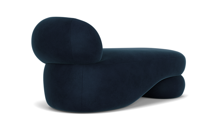 Islet, Chaise longue, droit - Velour Lux Navy (#412635)