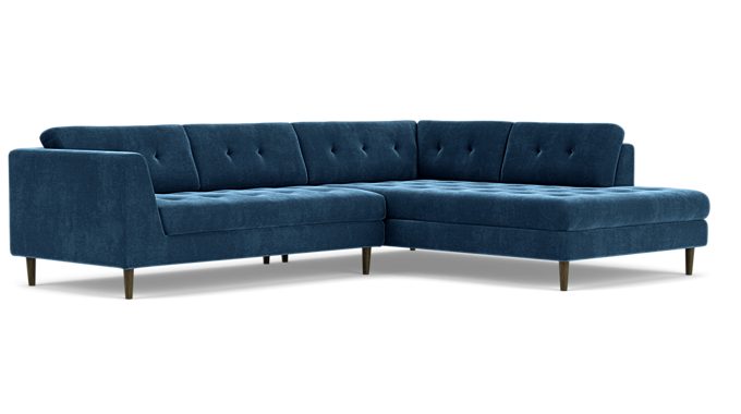 Nelson, Ecksofa, rechts - Planet Legion Blue (#412879)
