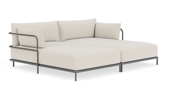 Vincent Outdoor, 3-Sitzer Modulsofa Doppel-Récamiere - Martinique (#414727)