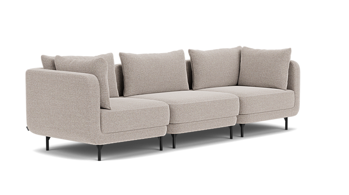 Maison, 3-seter modulsofa - Agnes Brown (#414817)