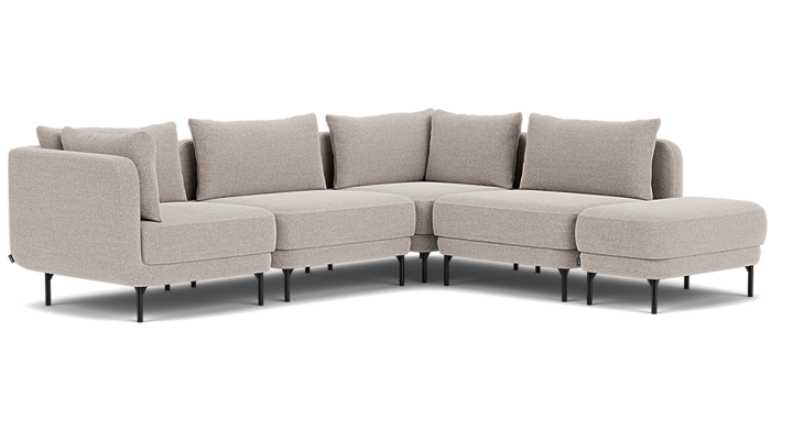 Maison, modulaire hoekbank open-end, rechts/links - Agnes Brown (#414819)