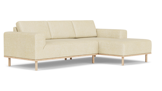 Vilmar, Sjeselongsofa høyre - Moonlight Sand (#415634)