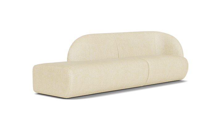 Paula, modulaire 3,5-zitsbank links open-end  - Moonlight Sand (#415650)