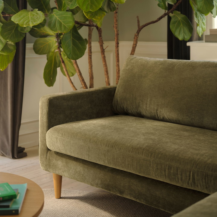 Anna, 3 personers sofa - Moss Olive (#417445)