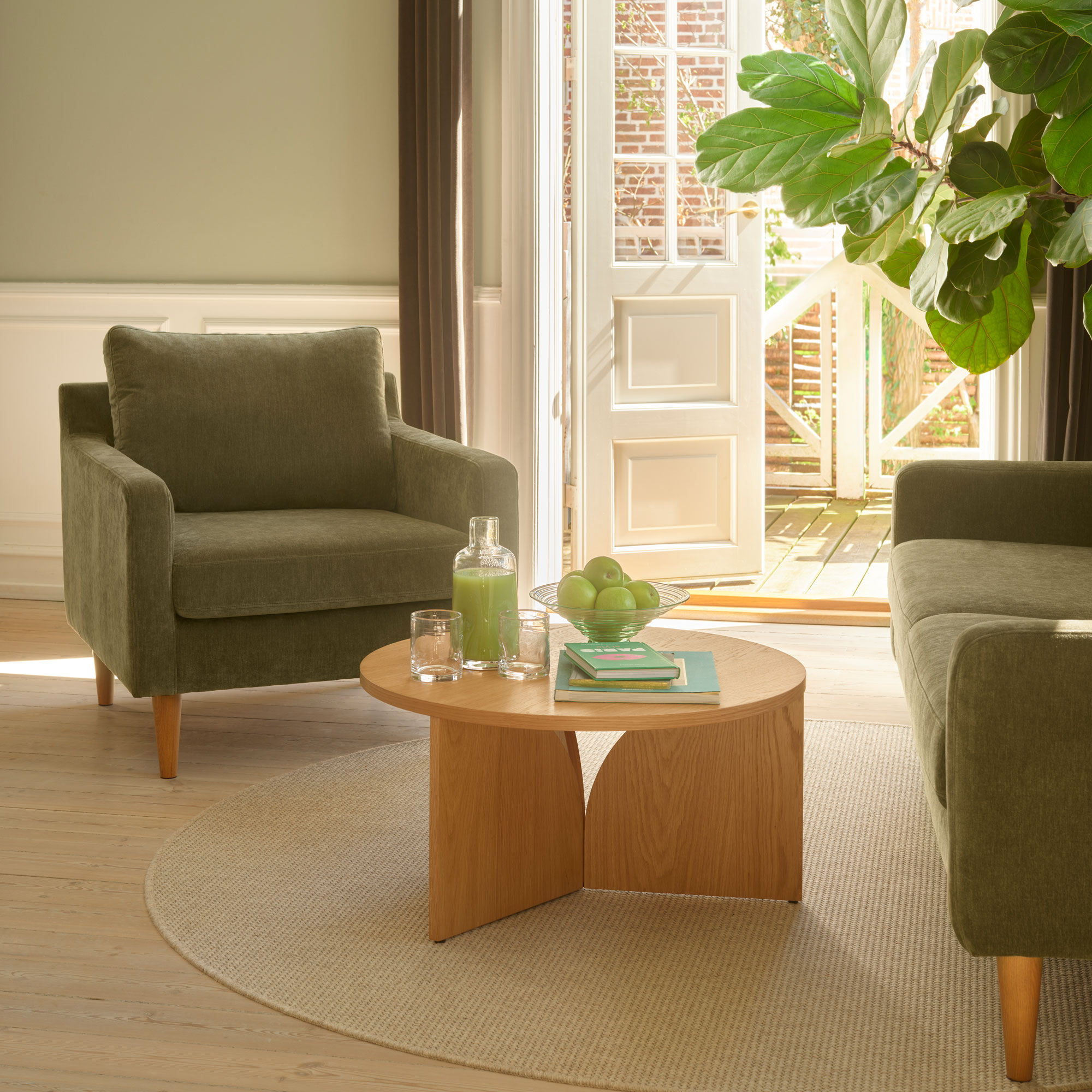 Astha, Fauteuil - Moss Olive (#416430)