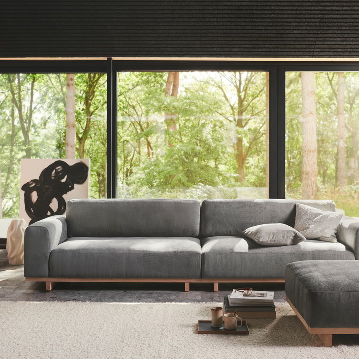 Aya, 3,5 personers sofa - Planet Grey Green (#406729)