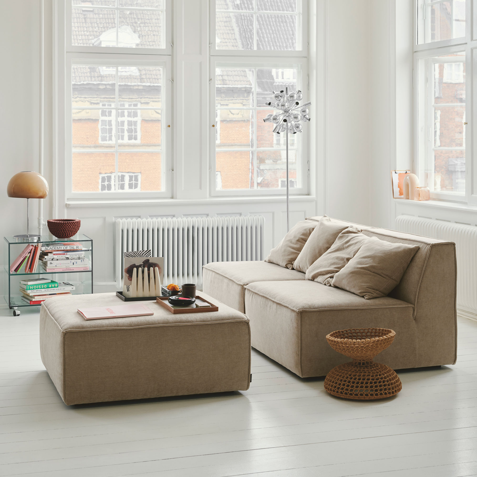 Dane, chaiselongue module, links - Danny Cream (#407505)