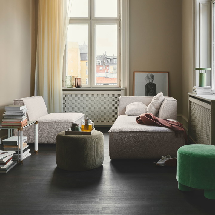 Dane, chaiselongue module, rechts - Maya Cream (#406885)