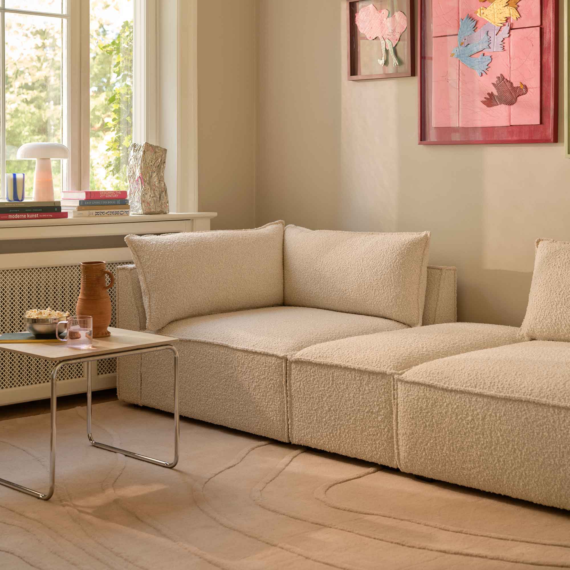 Daphne, Module d'angle gauche - Maya Cream (#412042)